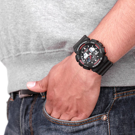 ساعت 2 زمانه کاسیو جی شاک GA-100