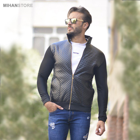 کاپشن چرم مردانه Tiva