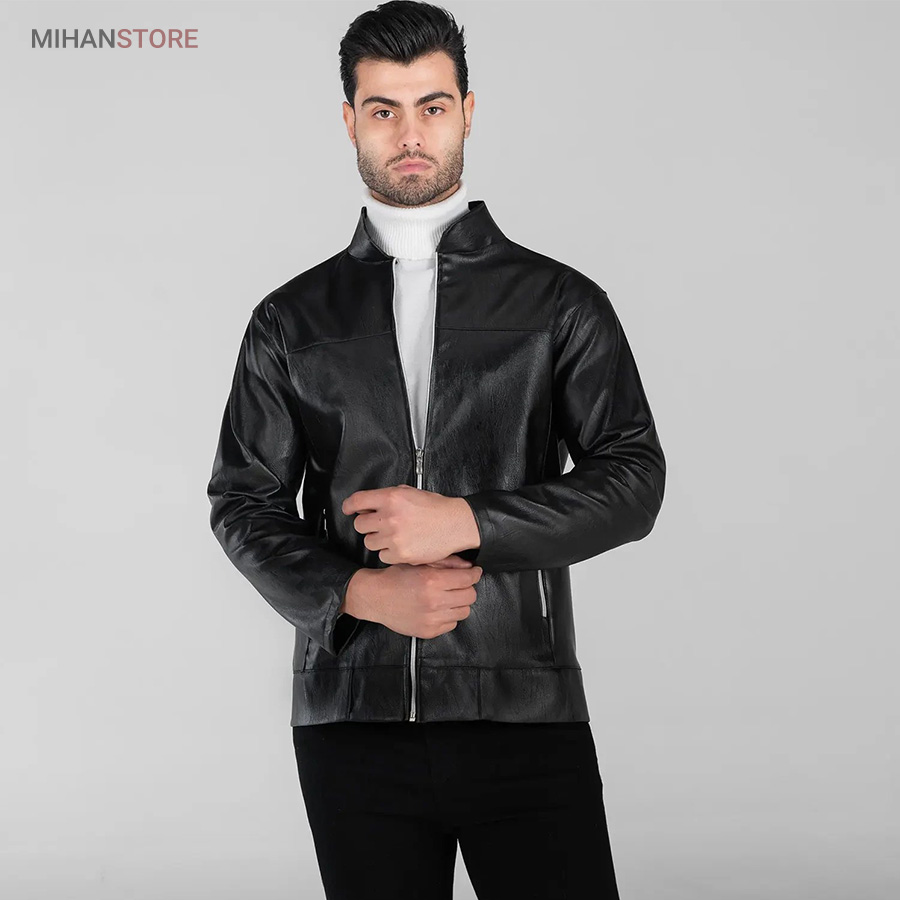 کاپشن طرح چرم مردانه مدل DARMAN